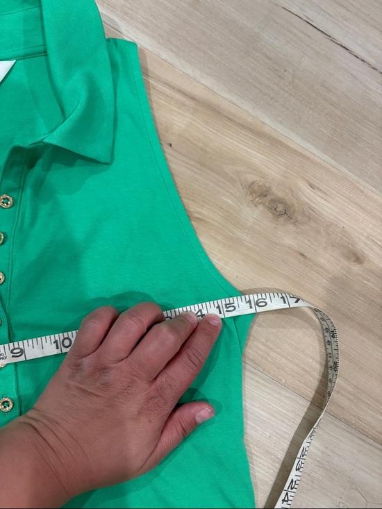 New Lilly Pulitzer Reema Sleeveless Polo Dress Spearmint Green Size Medium - Picture 13 of 13